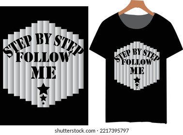 Typography T-shirt Design, color changeable and printable