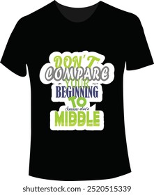  Diseño de camiseta de tipografía Gráficos personalizados, ilustración de cita de letras. 