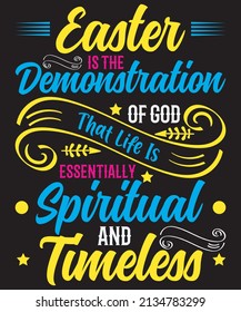 Typography T-shirt Design for Easter