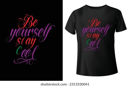 Typography T-shirt Design - Eps Vector - Print Ready File