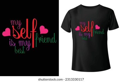 Typography T-shirt Design - Eps Vector - Print Ready File