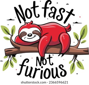  typography  t-shirt design.not fast not furious 