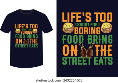 typography tshirt design food lover design
