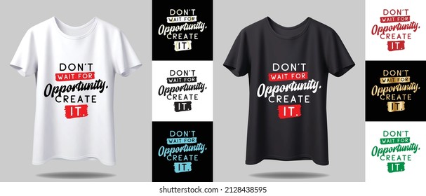 maqueta de diseño de camisetas de tipografía. Nuevo diseño de camisetas de tipografía en blanco y negro con burla de diferente color.