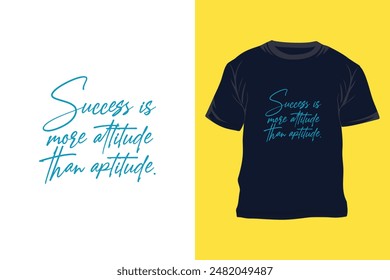 Diseño de camiseta de tipografía. Diseño de mensaje motivacional. 