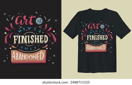 Typography T-shirt design. New T-shirt design.