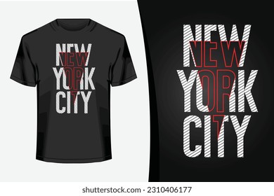 Typography t-shirt design New York City