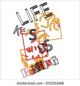 Typography tshirt design on white background.