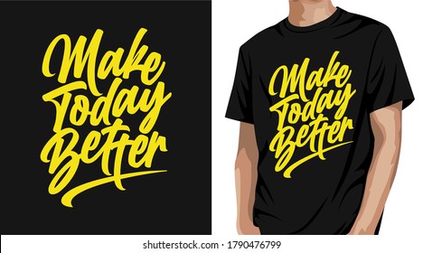 Diseño de camisetas de tipografía para impresión
