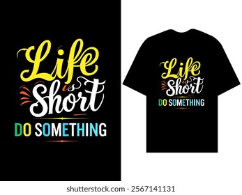 Typography T-shirt design print ready