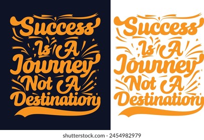 Tipografía t=camiseta de diseño para el éxito