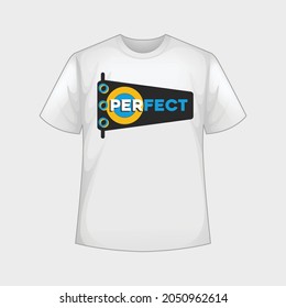 Typography T-Shirt Design Template Layout