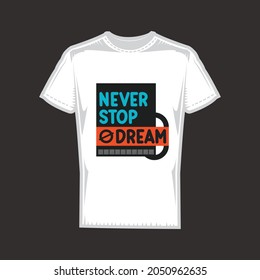 Typography T-Shirt Design Template Layout