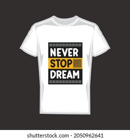 Typography T-Shirt Design Template Layout