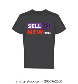 Typography T-Shirt Design Template Layout