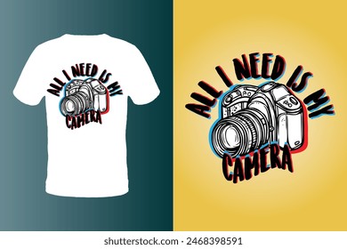 Typography T-shirt Design Template. Lettering Tishirt Design. Word Design