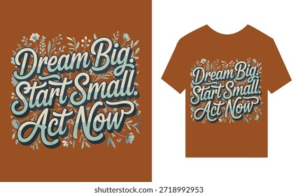 Typografie T-Shirt-Design verwendet kreative Schriften und Schriftzüge, um Wörter in stilvolle, kühne Modeaussagen zu verwandeln.