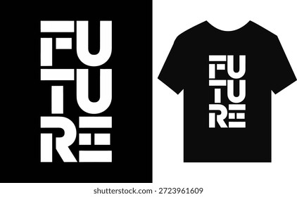Das Typografie-T-Shirt-Design verwendet kreative Schriftarten und Textlayouts, um fette Botschaften und stilvolle visuelle Anziehungskraft zu liefern.