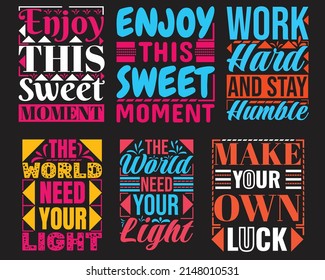 Typography T-shirt Design Vector for Graphics