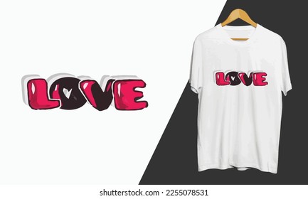 Typography t-shirt design vector template