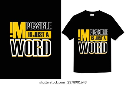 Typography t-shirt design vector template