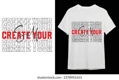 Typography t-shirt design vector template