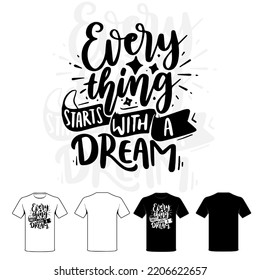 typography t-shirt design, white and black t-shirt design.