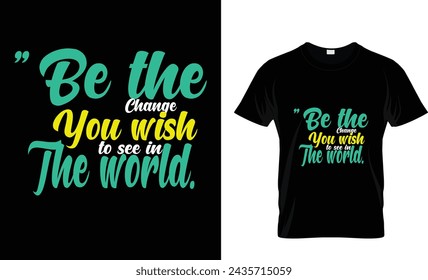 tipografía diseño de la camiseta será el cambio