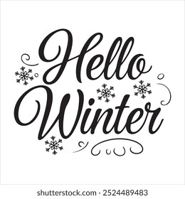 typography t-shirt design for winter 