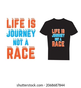 typography t-shirt design-advance typography,Text Effect T-Shirt Design, Text Effect Typography T-Shirt, NEVER GIVE UP, LIFE IS JOURNEY NOT A RACE