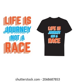 typography t-shirt design-advance typography,Text Effect T-Shirt Design, Text Effect Typography T-Shirt, NEVER GIVE UP, LIFE IS JOURNEY NOT A RACE