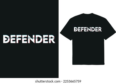 Typography T-Shirt Vector design Defender