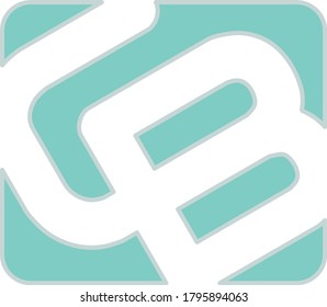 Die Typografie von zwei Buchstaben, die miteinander verbunden sind, verleiht eine neue Form, die einfach, aber dennoch elegant ist und für die Verwendung als Logo- oder Namenszeichen geeignet ist