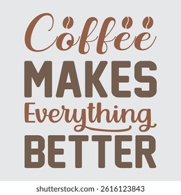 typography unique coffee love sticker design and t-shirt
