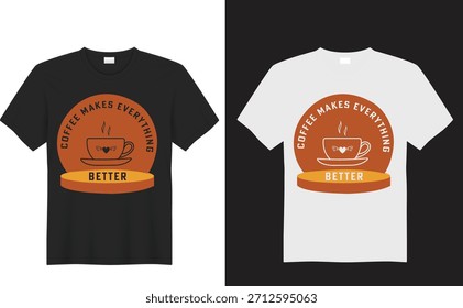 Diseño único de la etiqueta engomada del amor del café y camiseta