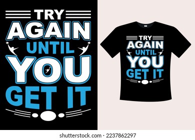 Typography unique t shirt design