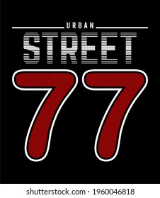 typography urban street for print t shirt