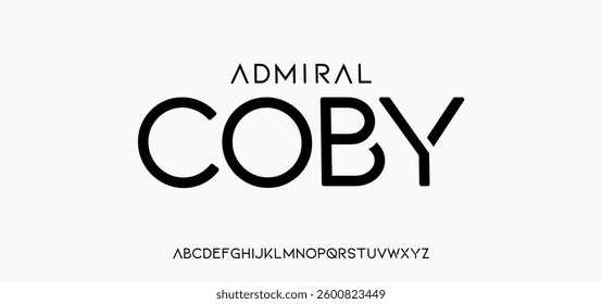 Typography urban style alphabet fonts for fashion, sport, technology, digital, movie, logo design, vector illustration, uppercase 