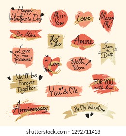 Typography Valentine word design on background