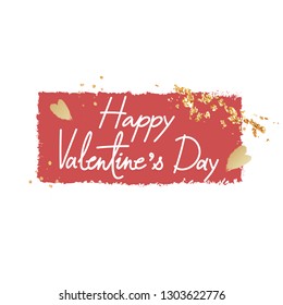 Typography Valentine word design on background