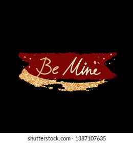 Typography Valentine word design on background