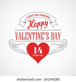 Typography Valentine's Day cards