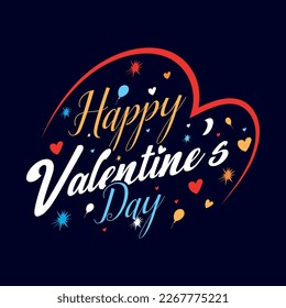 Typography Valentine's day T-shirt design, graphic design vector illustration