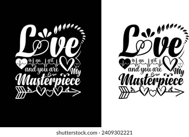  Typography valentine's day T-shirt Design