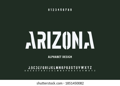 vector tipográfico, letra alfabética, letras y números estilo verde y blanco