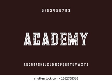 typography vector, alphabet font,  letters and numbers white and dark red style