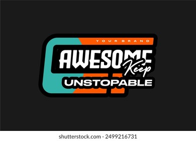 typography vector asset poster and tshirt printing for streetwear suitable for printing