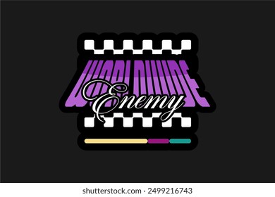 typography vector asset poster and tshirt printing for streetwear suitable for printing
