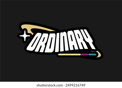 typography vector asset poster and tshirt printing for streetwear suitable for printing