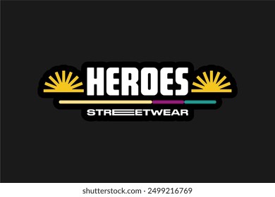 typography vector asset poster and tshirt printing for streetwear suitable for printing